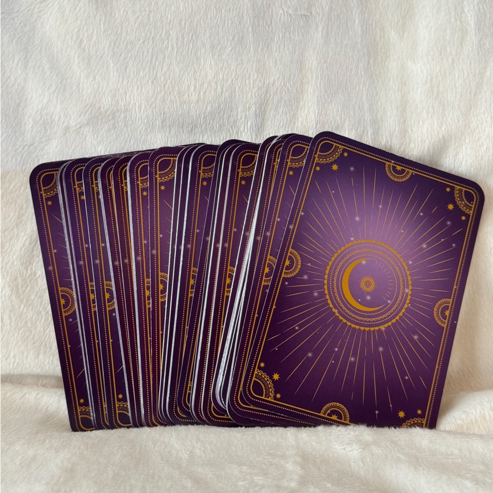 Purple and Gold Tarot Cards